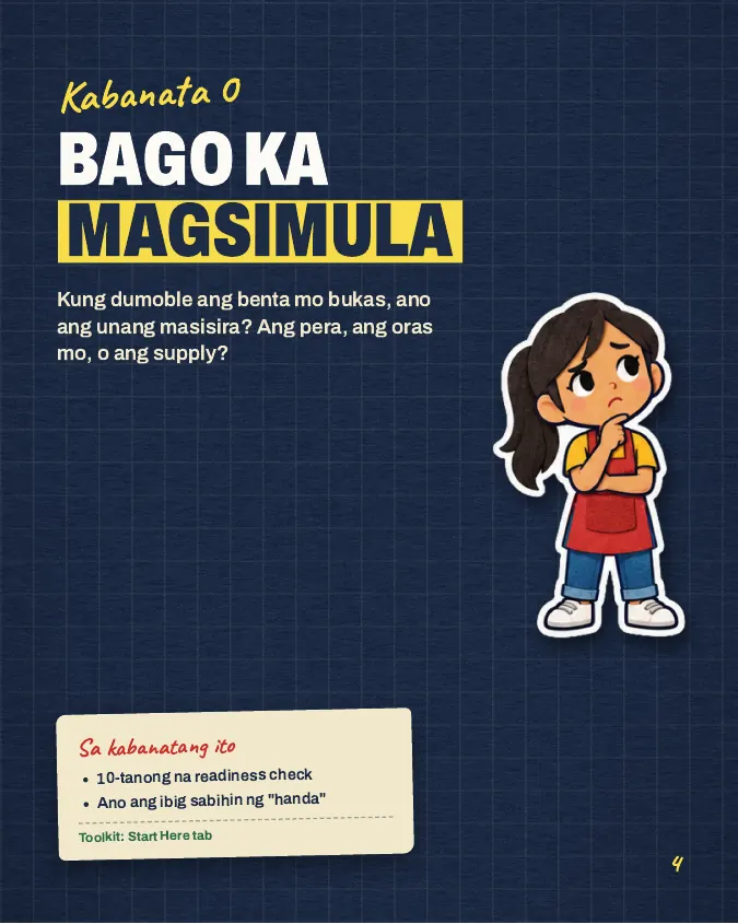 Pahina mula sa Negosyo Starter Guide