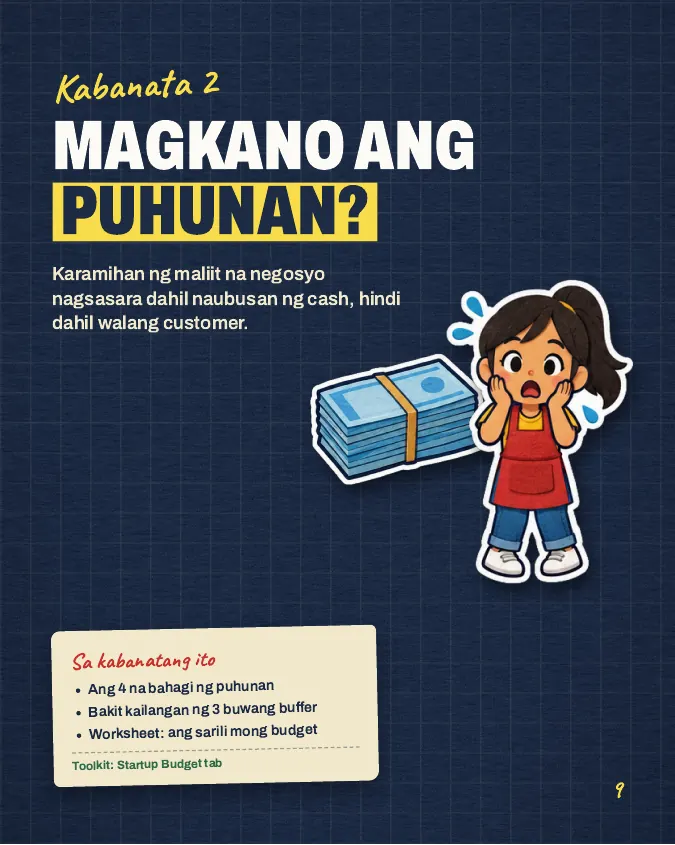 Pahina mula sa Negosyo Starter Guide