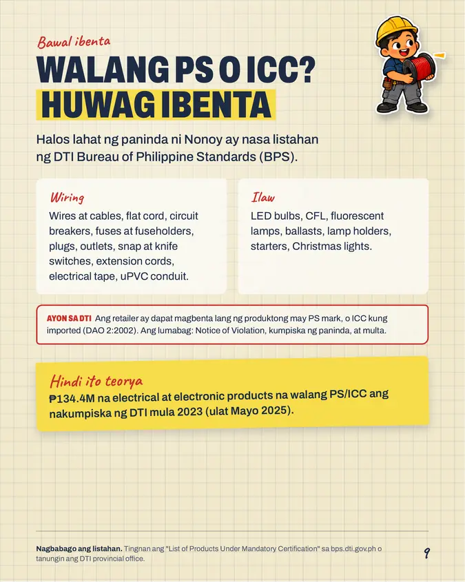Pahina mula sa Electrical Supplies Pack