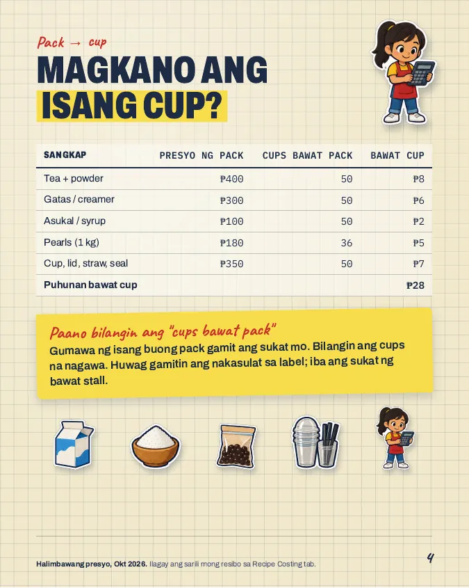 Pahina mula sa Milk Tea Pack
